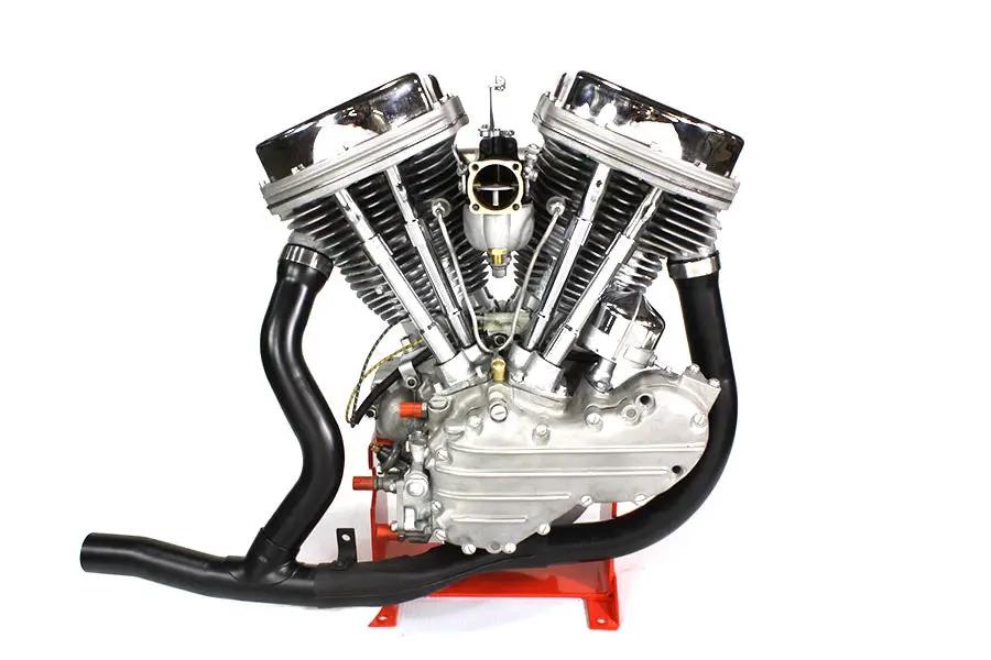 V-Twin 29-0178 2 into 1 Black Exhaust Pipe Header Set for Harley Davidson FL 1948-1957 by V-Twin