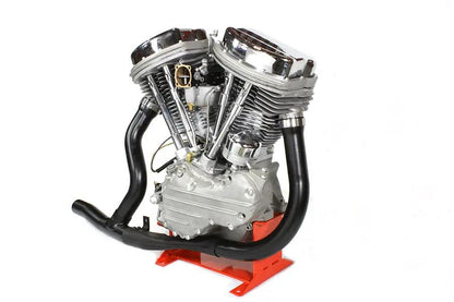 V-Twin 29-0178 2 into 1 Black Exhaust Pipe Header Set for Harley Davidson FL 1948-1957 by V-Twin