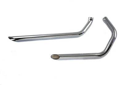 Paughco Exhaust Drag Pipe Set Slash Cut for Harley Davidson XL 1957-1966 by Paughco