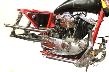 Paughco Exhaust Drag Pipe Set Slash Cut for Harley Davidson XL 1957-1966 by Paughco