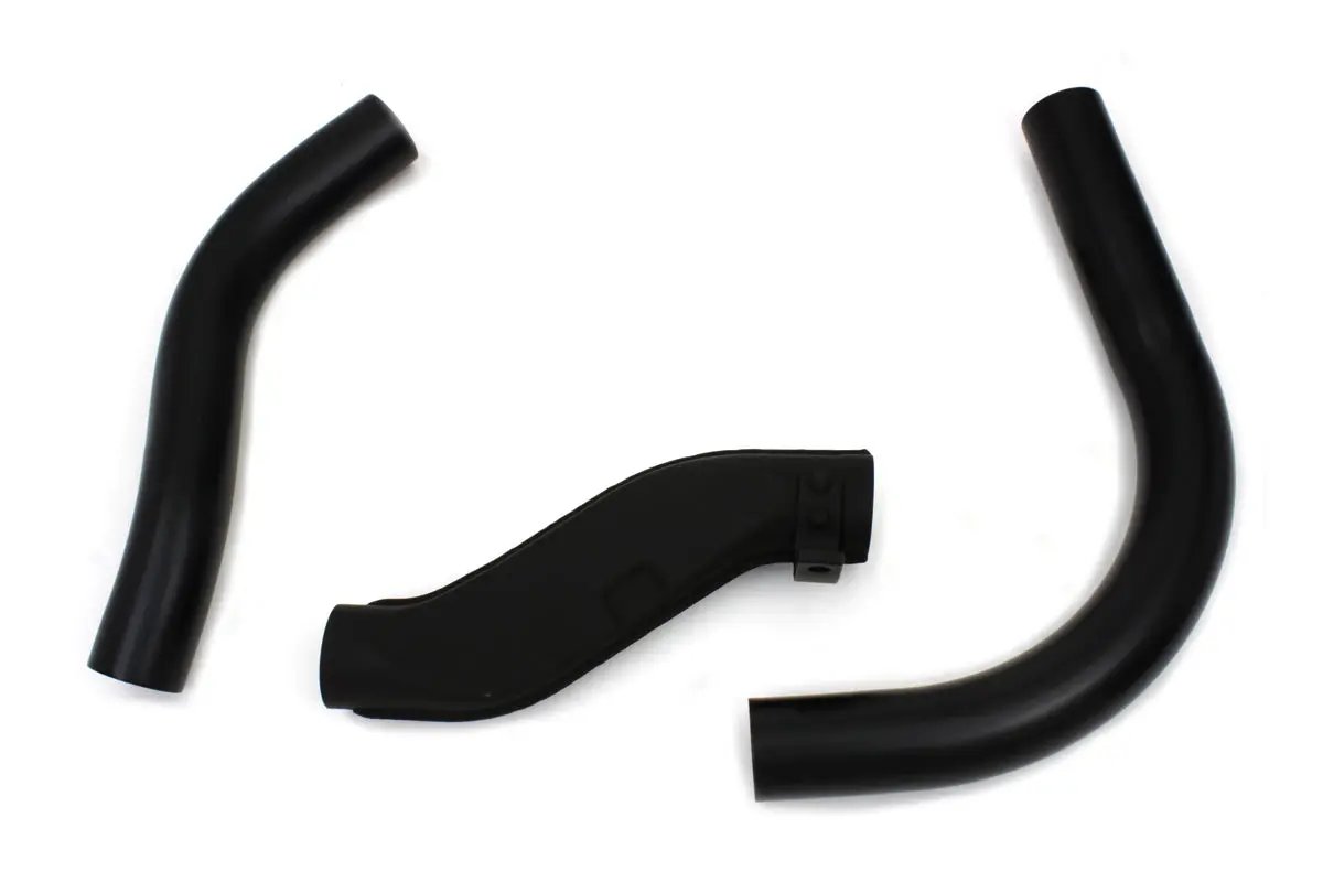 V-Twin Knucklehead Exhaust Header Set Black for Harley Davidson EL & FL Models by V-Twin