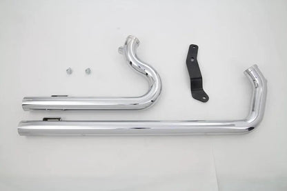 V-Twin XL Shotgun Exhaust Drag Pipe Set Chrome for Harley Davidson XL (2006-2023) by V-Twin