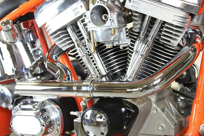 V-Twin 78113 2:1 Siamese Exhaust Header Set Chrome for Harley Davidson XL (2004-2013) by V-Twin