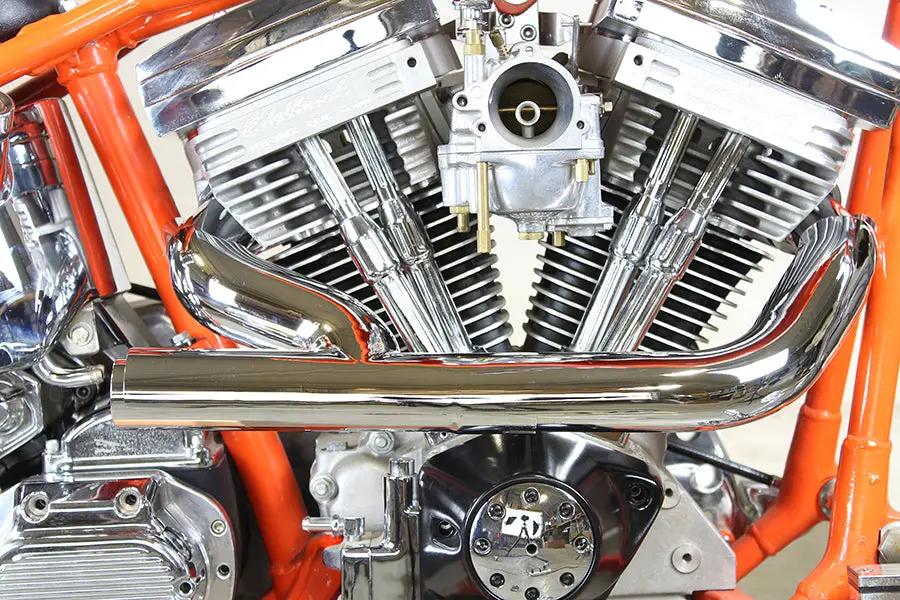 V-Twin 78113 2:1 Siamese Exhaust Header Set Chrome for Harley Davidson XL (2004-2013) by V-Twin
