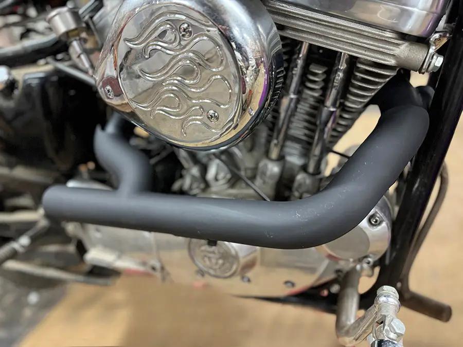 V-Twin 78113B 2:1 Siamese Exhaust Header Set for Harley Davidson XL (2004-2013) by V-Twin