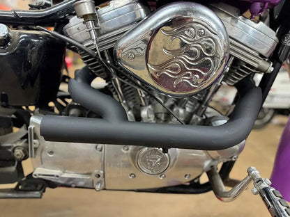 V-Twin 78113B 2:1 Siamese Exhaust Header Set for Harley Davidson XL (2004-2013) by V-Twin
