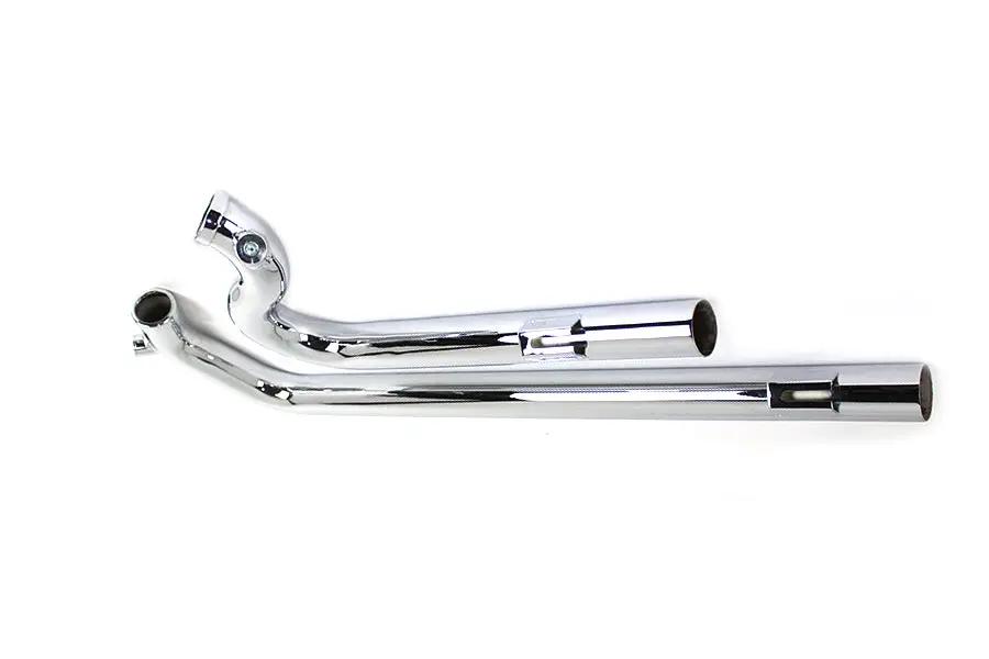 V-Twin Chrome Shotgun Style Exhaust Drag Pipe Set for Harley Davidson FXD 1991-2000 by V-Twin