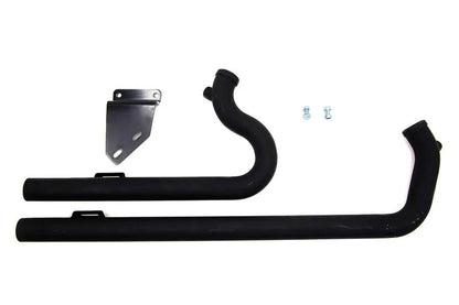 V-Twin Exhaust Drag Pipe Set Black Shotgun Style for Harley Davidson FXD (1991-2000) by V-Twin