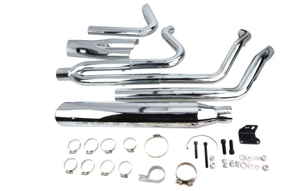 Ultima Dominator 2:1 Exhaust Header System for Harley Davidson FLT - Chrome, Part #60-366 by Ultima