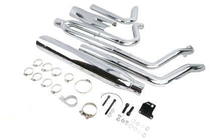 Ultima Dominator 2:1 Exhaust Header System for Harley Davidson FLT - Chrome, Part #60-366 by Ultima