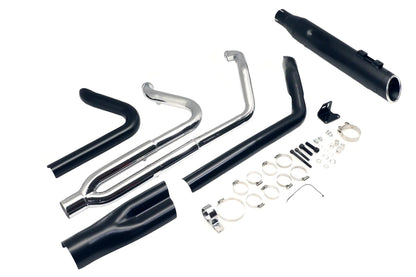 Ultima Dominator 2:1 Exhaust Header System for Harley Davidson FLT - Black by Ultima