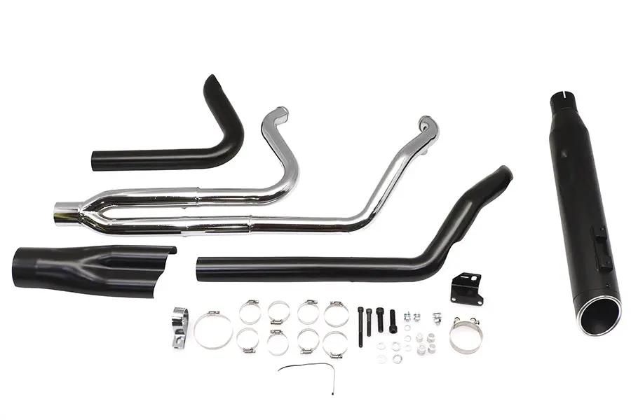 Ultima M8 Dominator 2:1 Exhaust Header System for Harley Davidson FLT - Black by Ultima