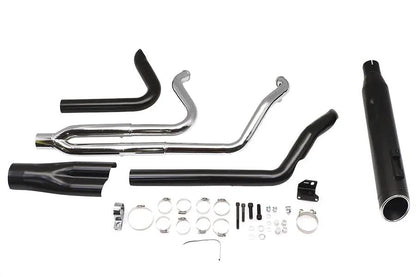 Ultima M8 Dominator 2:1 Exhaust Header System for Harley Davidson FLT - Black by Ultima
