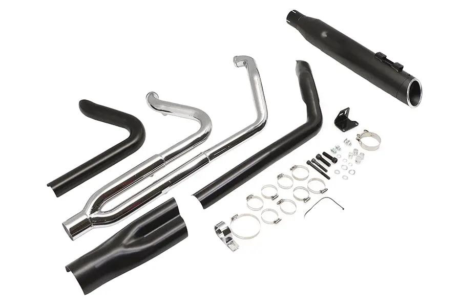 Ultima M8 Dominator 2:1 Exhaust Header System for Harley Davidson FLT - Black by Ultima