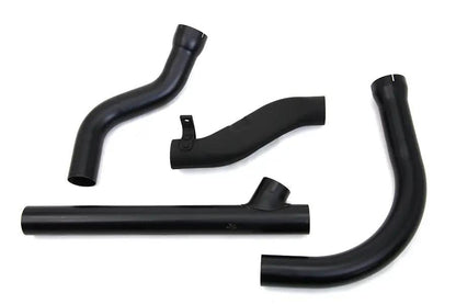 V-Twin Panhead Exhaust Header Set Black for Harley Davidson FL (1958-1964) by V-Twin