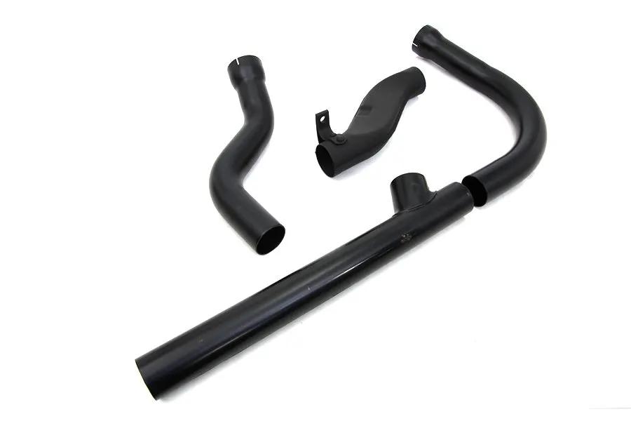 V-Twin Panhead Exhaust Header Set Black for Harley Davidson FL (1958-1964) by V-Twin