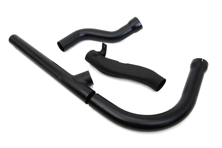 V-Twin Panhead Exhaust Header Set Black for Harley Davidson FL (1958-1964) by V-Twin