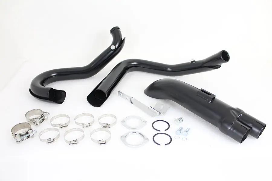 V-Twin Wyatt Gatling 1-3/4 inch 2 into 1 Exhaust Header Set Black for Harley Davidson XL (2014-2023) by V-Twin