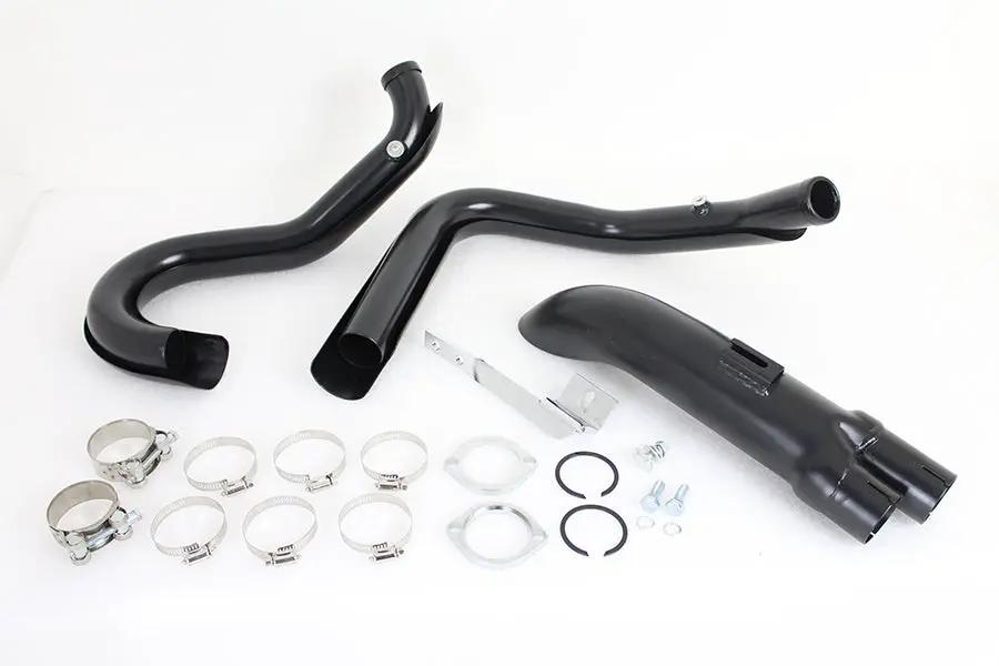 V-Twin Wyatt Gatling 1-3/4 inch 2 into 1 Exhaust Header Set Black for Harley Davidson XL (2014-2023) by V-Twin