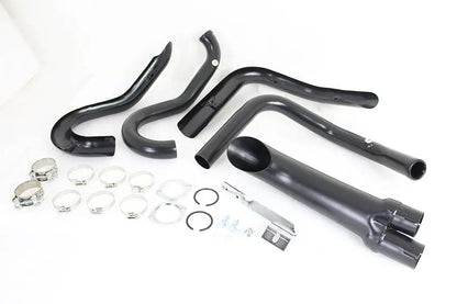 V-Twin Wyatt Gatling 1-3/4 inch 2 into 1 Exhaust Header Set Black for Harley Davidson XL (2014-2023) by V-Twin
