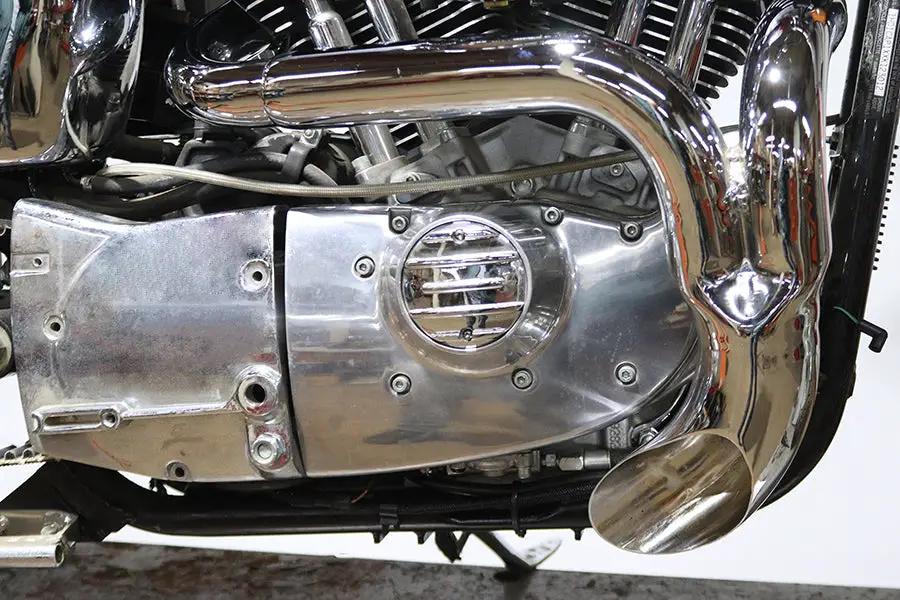 V-Twin XL Flame Thrower Header Set Chrome for Harley Davidson XL Models by V-Twin