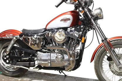 V-Twin XL Flame Thrower Header Set Chrome for Harley Davidson XL Models by V-Twin