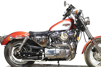 V-Twin XL Flame Thrower Header Set Chrome for Harley Davidson XL Models by V-Twin