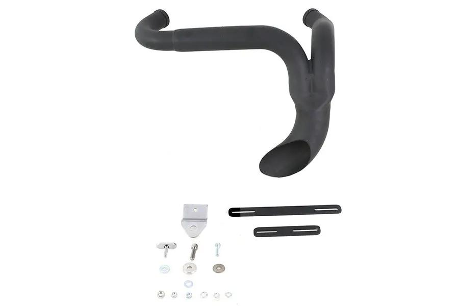 V-Twin XL Flame Thrower Header Set Black for Harley Davidson XL (1986-1995) by V-Twin
