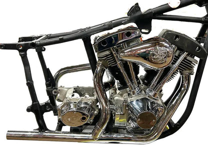 V-Twin Dual Crossover Chrome Exhaust System for Harley Davidson FL (1970-1979) by V-Twin