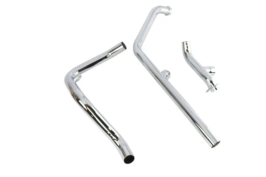 V-Twin Dual Crossover Chrome Exhaust System for Harley Davidson FL (1970-1979) by V-Twin