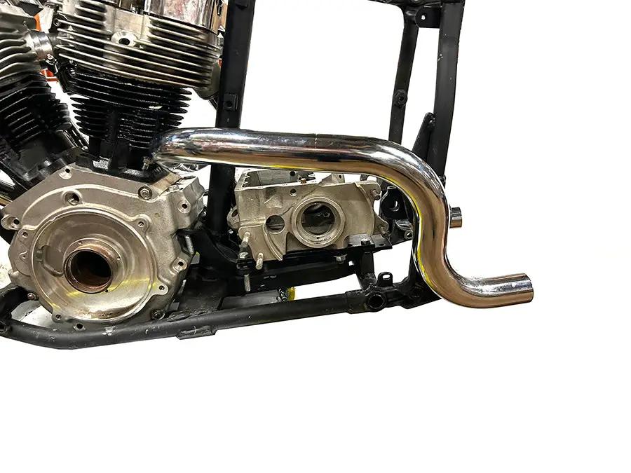 V-Twin Dual Crossover Chrome Exhaust System for Harley Davidson FL (1970-1979) by V-Twin