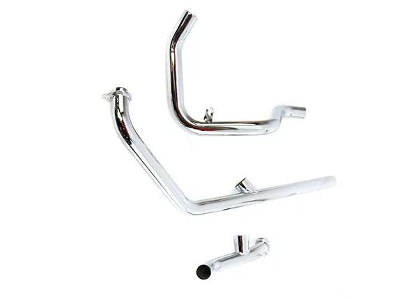 V-Twin Dual Crossover Chrome Exhaust System for Harley Davidson FL (1970-1979) by V-Twin