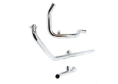 V-Twin Dual Crossover Chrome Exhaust System for Harley Davidson FL (1970-1979) by V-Twin