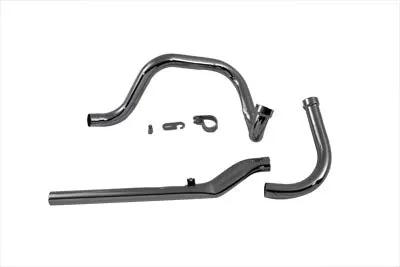Paughco 735F Dual Crossover Chrome Exhaust System for 1965 Harley Davidson FL by Paughco