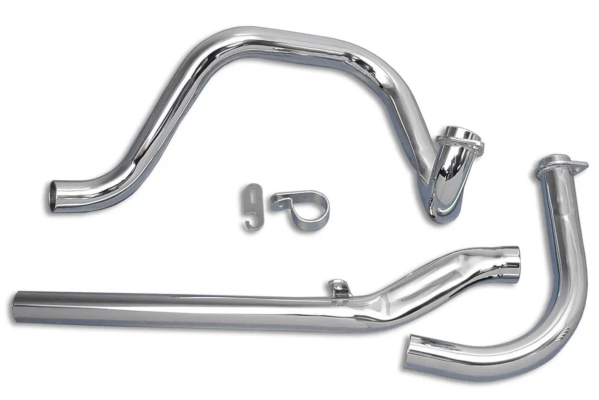 Paughco Dual Crossover Chrome Exhaust System for Harley Davidson FL (Part #735E) by Paughco