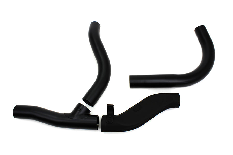 V-Twin Replica 2-into-1 Exhaust Pipe Header Set, Black