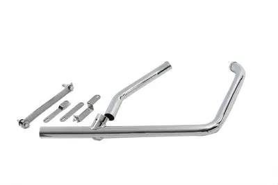 Paughco 733C2 2 into 1 Chrome Exhaust Pipe Header for Harley Davidson FXR 1984-1993 by Paughco