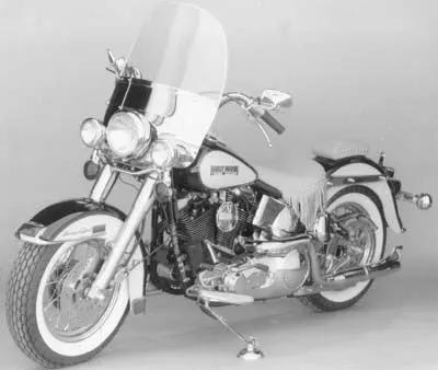 Paughco 735-6A 2:1 Dual Crossover Exhaust Header Set Chrome for Harley Davidson FLST & FXST by Paughco