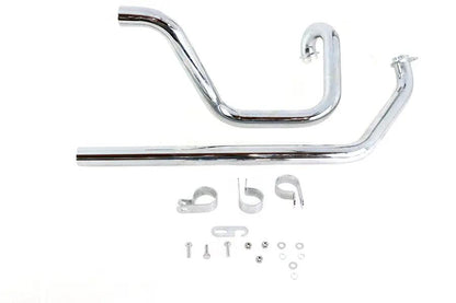V-Twin True Dual Exhaust Header Pipe Set for Harley Davidson FL (1970-1979) by V-Twin