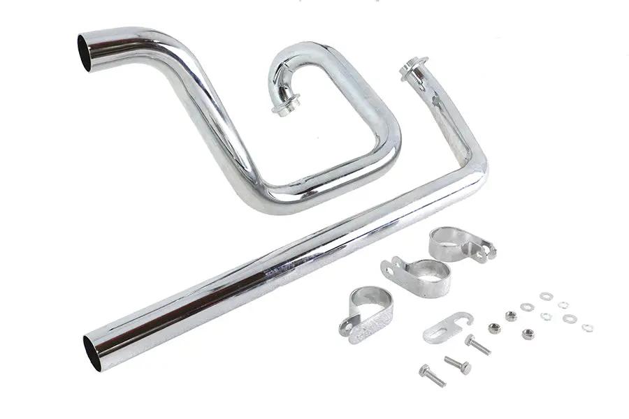 V-Twin True Dual Exhaust Header Pipe Set for Harley Davidson FL (1970-1979) by V-Twin
