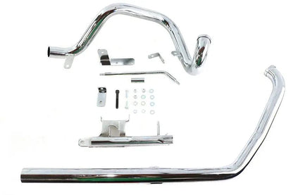 Wyatt Gatling True Dual Exhaust Pipe System Chrome for Harley Davidson FXST & FLST (Part #735K1) by Wyatt Gatling