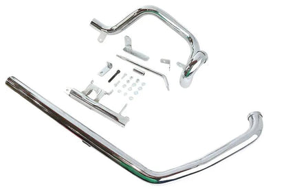 Wyatt Gatling True Dual Exhaust Pipe System Chrome for Harley Davidson FXST & FLST (Part #735K1) by Wyatt Gatling
