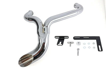 Wyatt Gatling Ground Pounder Exhaust System Chrome for Harley Davidson FLT 1985-1994, Part #1935 by Wyatt Gatling