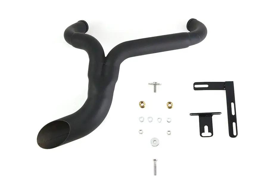 Wyatt Gatling Ground Pounder Exhaust System for Harley Davidson FLT - Black by Wyatt Gatling