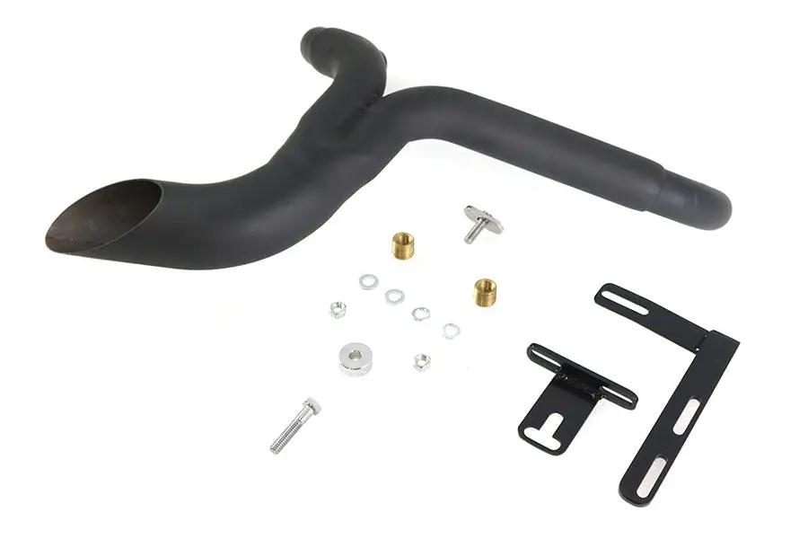 Wyatt Gatling Ground Pounder Exhaust System for Harley Davidson FLT - Black by Wyatt Gatling
