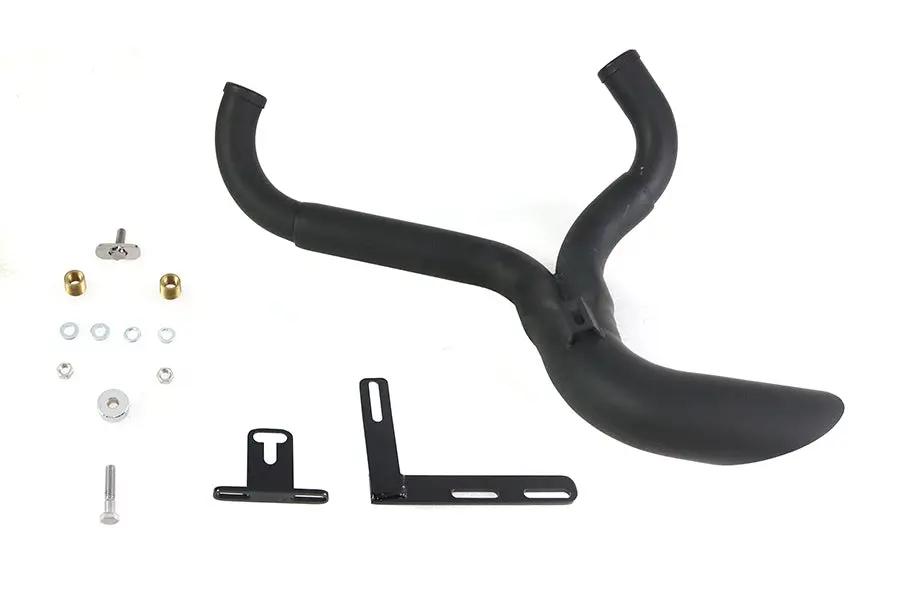 Wyatt Gatling Ground Pounder Exhaust System for Harley Davidson FLT - Black by Wyatt Gatling