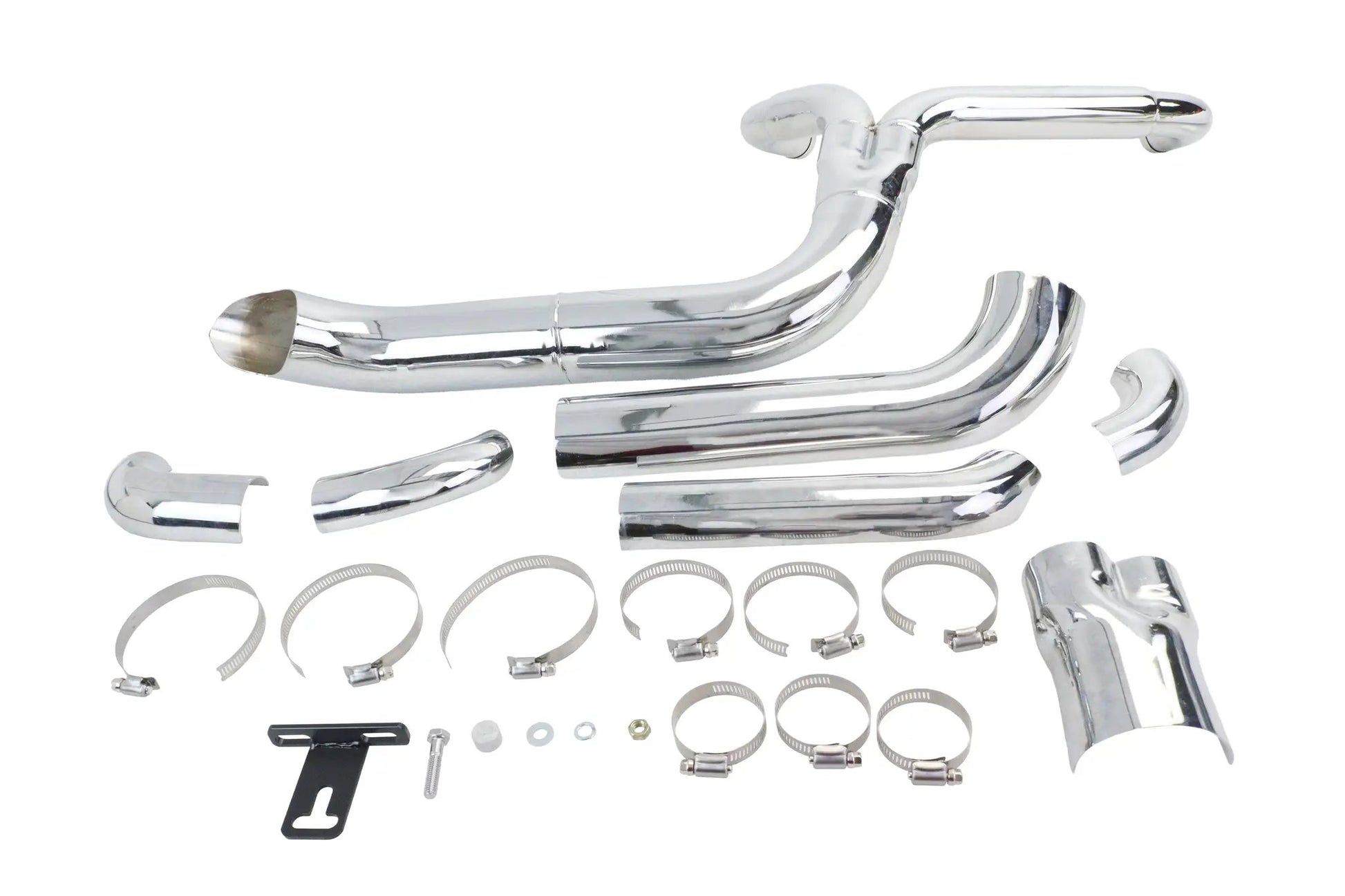 V-Twin Speedster 1-3/4 inch 2 into 1 Exhaust Header Set Chrome for Harley Davidson FLT by V-Twin