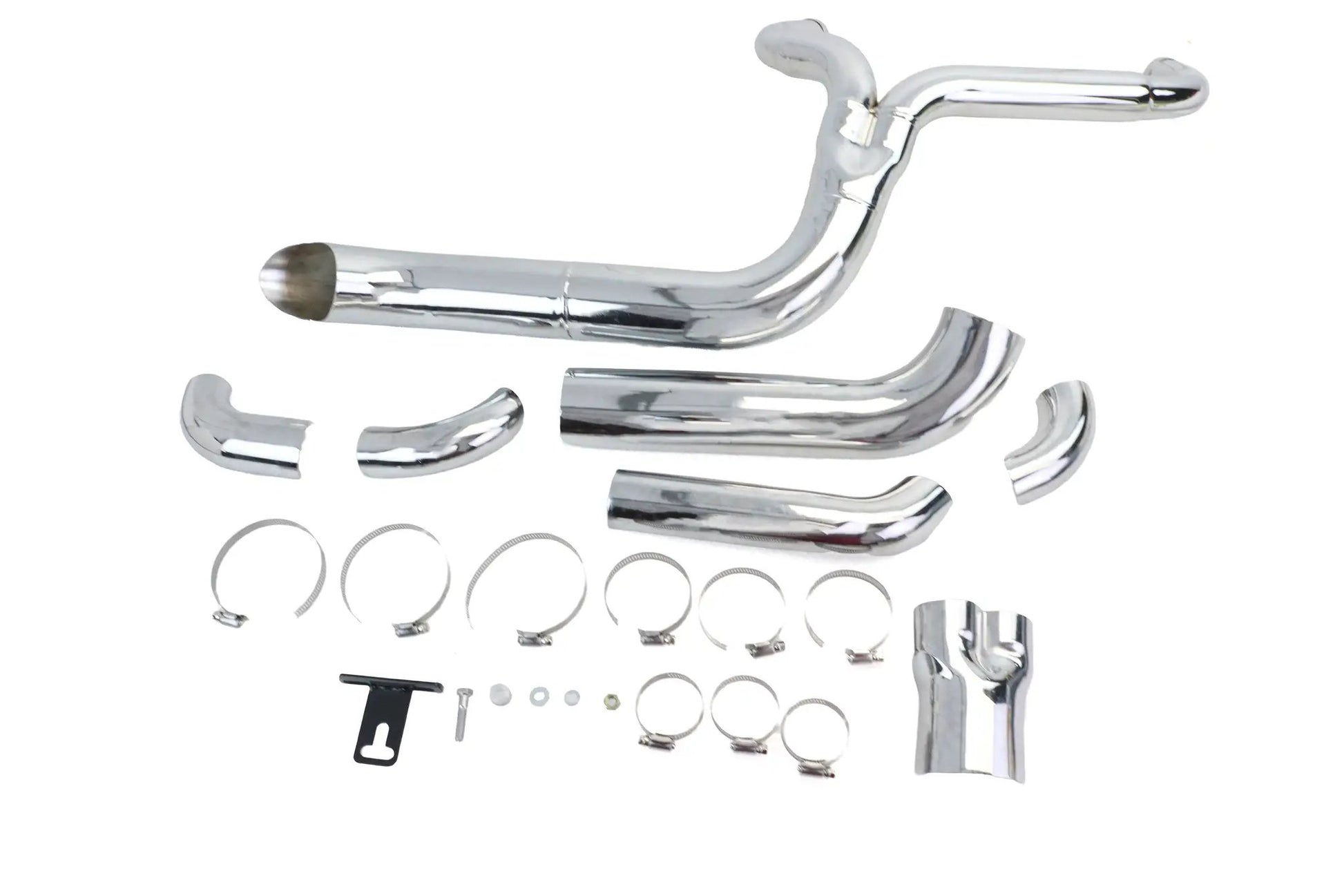 V-Twin Speedster 1-3/4 inch 2 into 1 Exhaust Header Set Chrome for Harley Davidson FLT by V-Twin