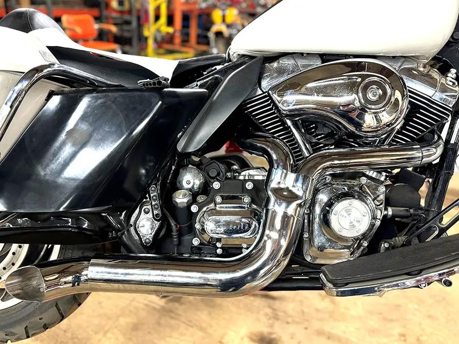 V-Twin Speedster 1-3/4 inch 2 into 1 Chrome Exhaust Header Set for Harley Davidson FLT by V-Twin