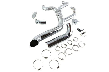 V-Twin Speedster 1-3/4 inch 2 into 1 Chrome Exhaust Header Set for Harley Davidson FLT by V-Twin